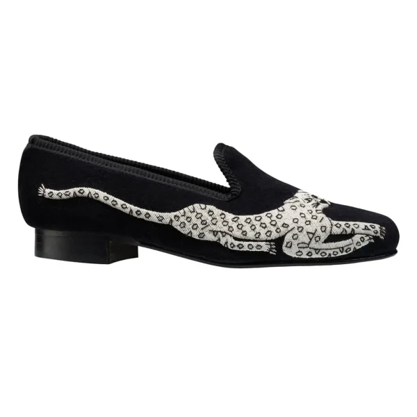 Women Crockett & Jones Silver Leopard